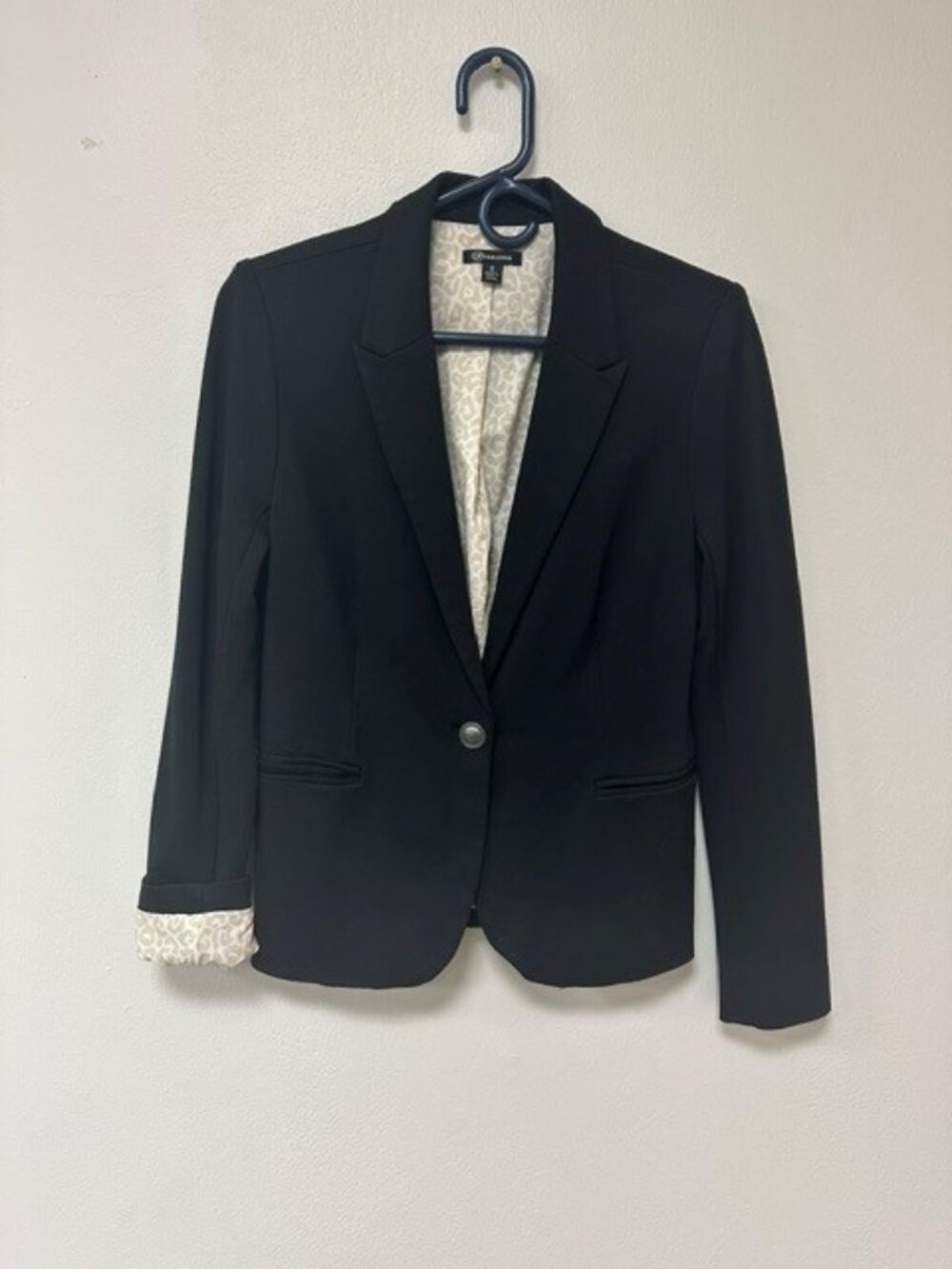 Versona Black Cotton/Knit Blazer